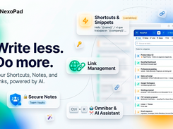 NexoPad Unified Workspace: Your Text Expander, AI, and Notes in one click.