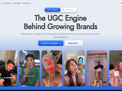 Landing Page of NextClip Site