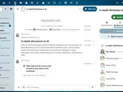 Nextcloud Talk offers advanced web conferencing features like breakout rooms, polls, shared resources and more