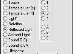 The sensor monitoring dialog.