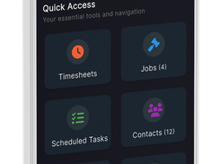 NextMinute's powerful mobile app for tradies
