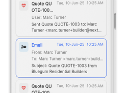 NextMinute's powerful mobile app for tradies