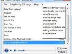 search a song in your library