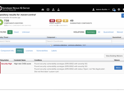 Sonatype Repository Firewall Screenshot 1