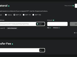 Envelop wrapper dapp add collateral  screen