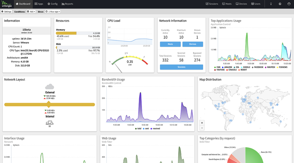 Arista NG Firewall Screenshot 1