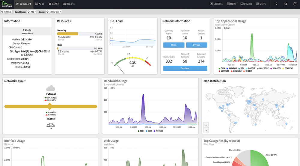 Untangle NG Firewall Screenshot 1