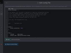 Nginx Webmin Module Screenshot 4