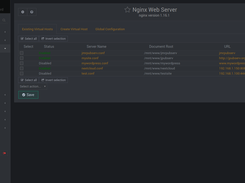 Nginx Webmin Module Screenshot 1