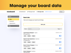 Manage your data