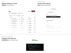 AP automation for onboarding vendors, capturing bills, and paying vendors around the globe.