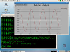 Exemple with xgraph under Linux Debian