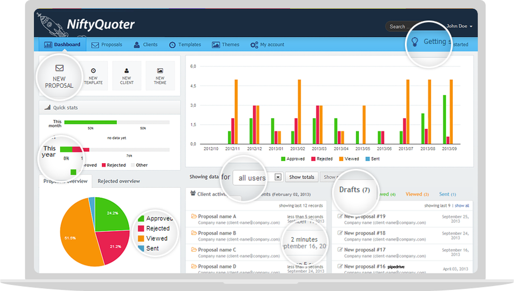 NiftyQuoter Screenshot 1