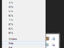 System Tray Menu