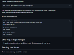 Nile MCP Server Screenshot 1
