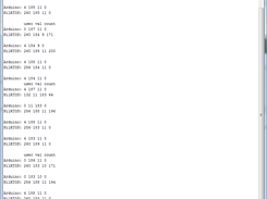 Serial output from sensor