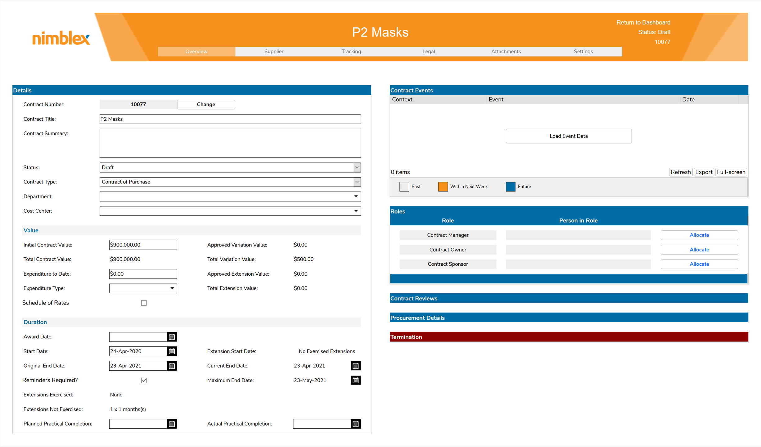 Core Contract Management