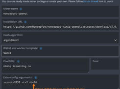 Nimiq GPU miner Screenshot 1