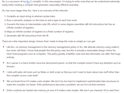 9cc C compiler Screenshot 1