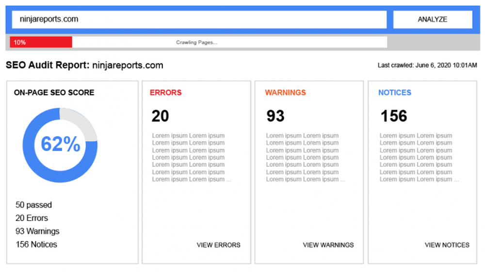 Ninja Reports Screenshot 1