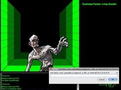 Battling a zombie, displaying health