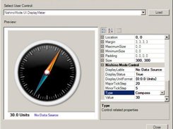 Control designer with compass control showing