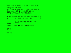 Dragon 64 running NitrOS-9
