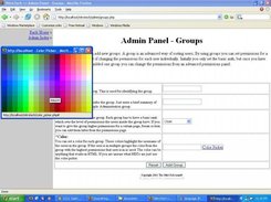 Admin - Groups color picker