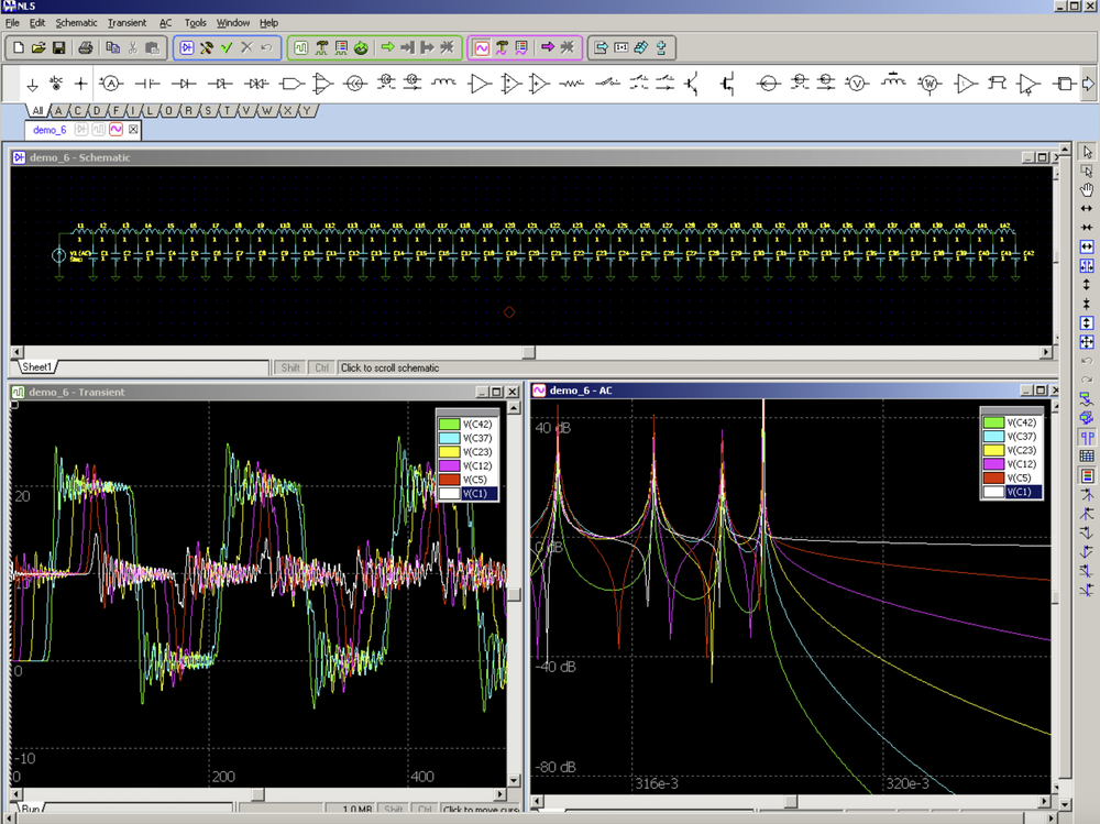 NL5 Circuit Simulator Screenshot 1