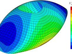 Pinched hemispherical shell