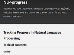 NLP-progress Screenshot 1