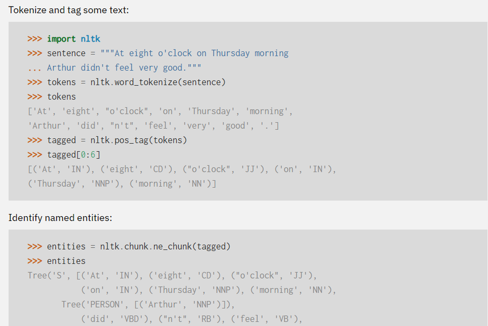 NLTK Screenshot 1