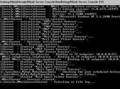 NMail developer console output