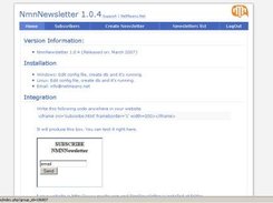 NmnNewsletter admin interface