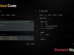 Embed Code and Element Styling