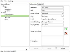 Nobi 0.1 User Management view