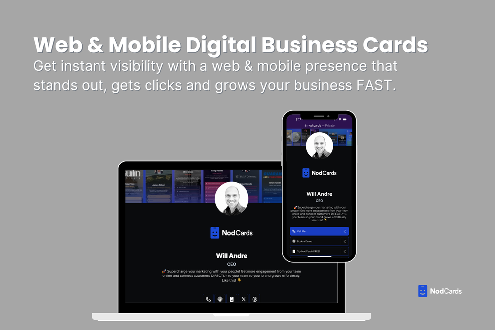 Web & Mobile Digital Business Cards