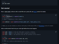Node-Casbin Screenshot 1
