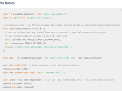 node-google-spreadsheet Screenshot 1