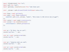 node-llama-cpp Screenshot 1