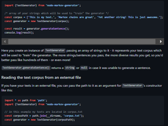 node-markov-generator Screenshot 1