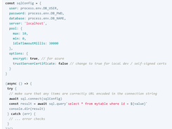 node-mssql Screenshot 1