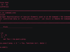 nodejsscan Screenshot 1