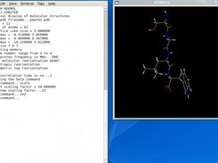 noemol image 1 - command line and molecular display