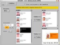 NoFaltEX: Se arrastra la ficha para ponerle un retraso