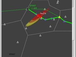 Horizontal Window: critical conflict with aircraft SAS374