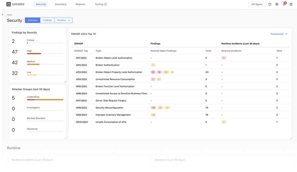 Noname Security Screenshot 1