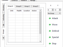 close-up of the "Command" tab