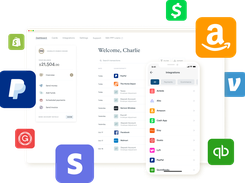 Easy integration with some of the most popular accounting, eCommerce, and payment processing or point-of-sales software and tools, like QuickBooks,   PayPal, Stripe