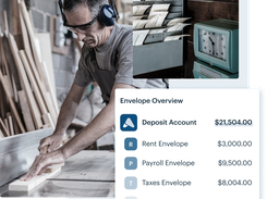 Use the Envelopes feature to automatically budget money for rent, taxes, payroll, and other big expenses